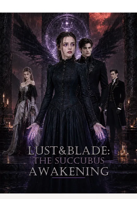 AI 短劇海報《Lust & Blade: The Succubus Awakening》